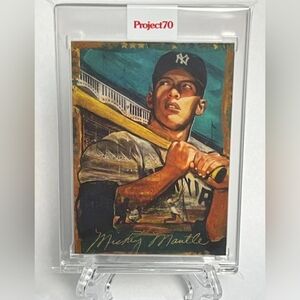 2021 Topps Project70 Mickey Mantle 1952 By Andrew Thiele #100 - Gold Edition